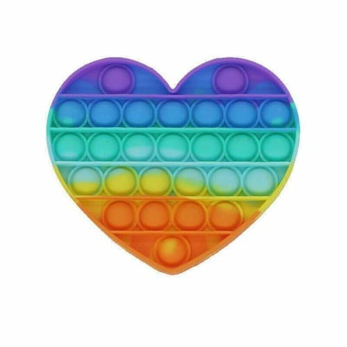 2 pack Fidget Toy Push Bubble Pop Sensory Stress Relief Kids Silicone Popit Toy - Thumbnail 4
