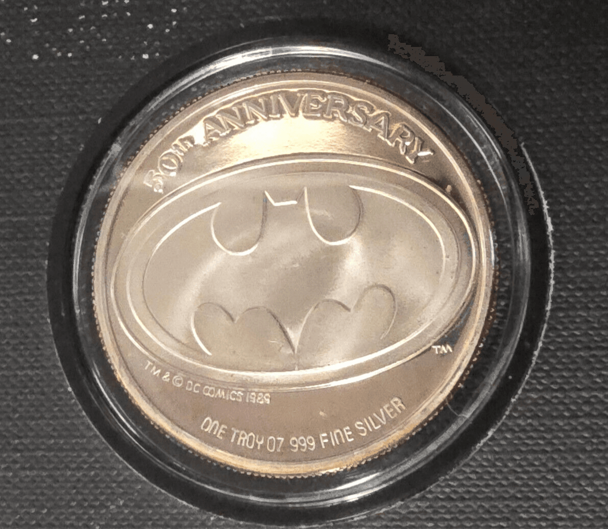 Batman GOTHAM CITY 1939-1989 50th Anniversary Proof Silver Coin - Thumbnail 4
