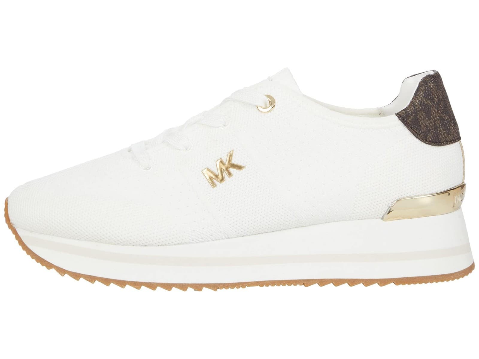 Michael Kors Women's Monique Knit Running Trainer Sneakers White Size 10 M - Thumbnail 2