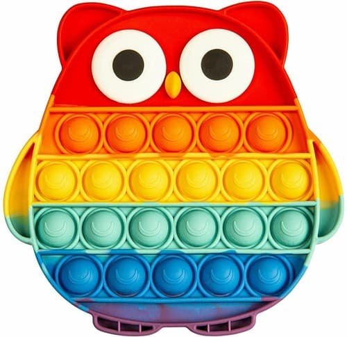 2 pack Fidget Toy Push Bubble Pop Sensory Stress Relief Kids Silicone Popit Toy - Thumbnail 10