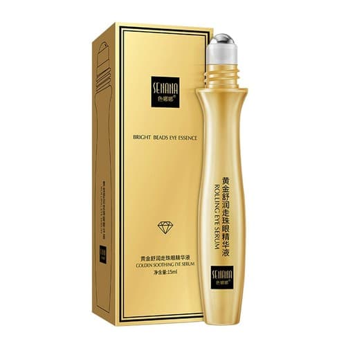 24K Gold Eye Serum Peptide Collagen Cream Roll-on Essence Anti Wrinkle Puffiness - Thumbnail 8