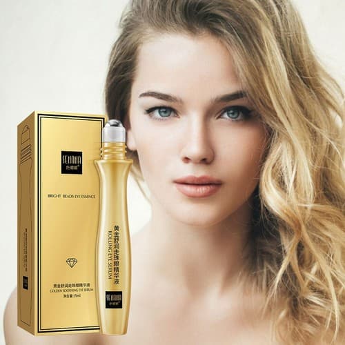 24K Gold Eye Serum Peptide Collagen Cream Roll-on Essence Anti Wrinkle Puffiness - Thumbnail 2