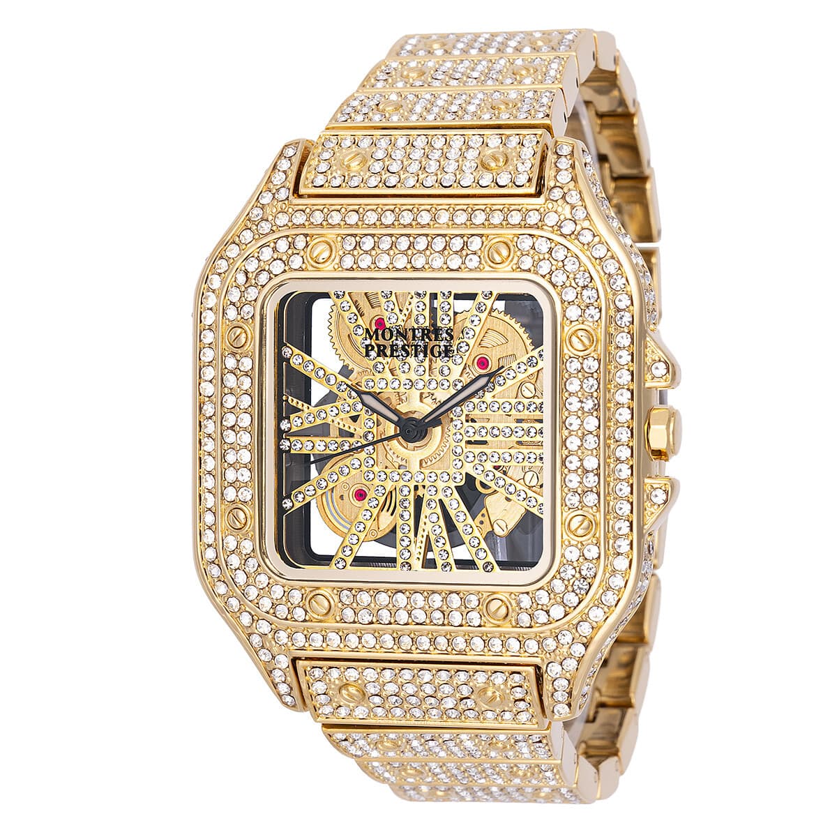 NEW Montres Prestige Lucent X Invicta Men's 42mm Crystal Gold/Silver Tone Watch - Image 1