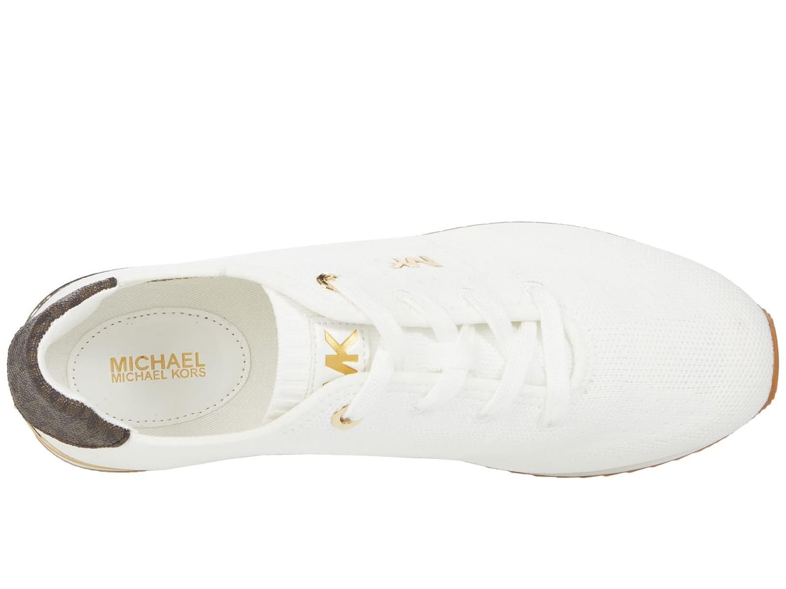 Michael Kors Women's Monique Knit Running Trainer Sneakers White Size 10 M - Thumbnail 5