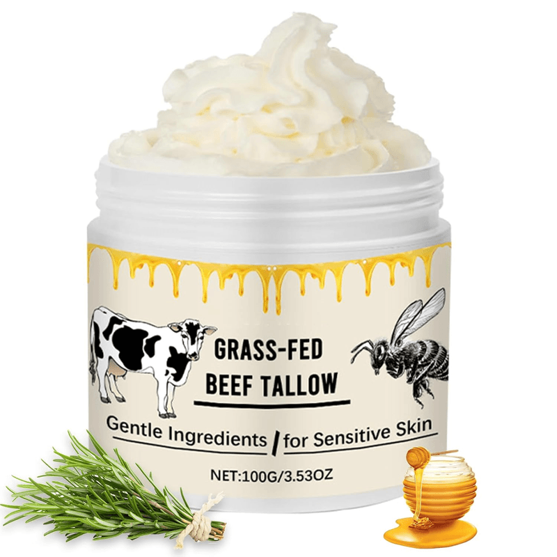 Whipped Beef Tallow for Skin Organic Grass Fed Beef Tallow and Honey Moisturizer - Thumbnail 10