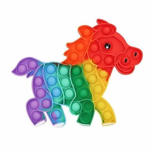 2 pack Fidget Toy Push Bubble Pop Sensory Stress Relief Kids Silicone Popit Toy - Thumbnail 11
