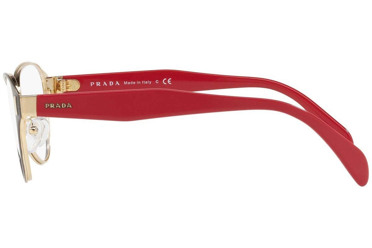 Prada VPR58U EFX-1O1 Female Cat Eye Glasses Frames Grey/Pink 53mm - Thumbnail 5