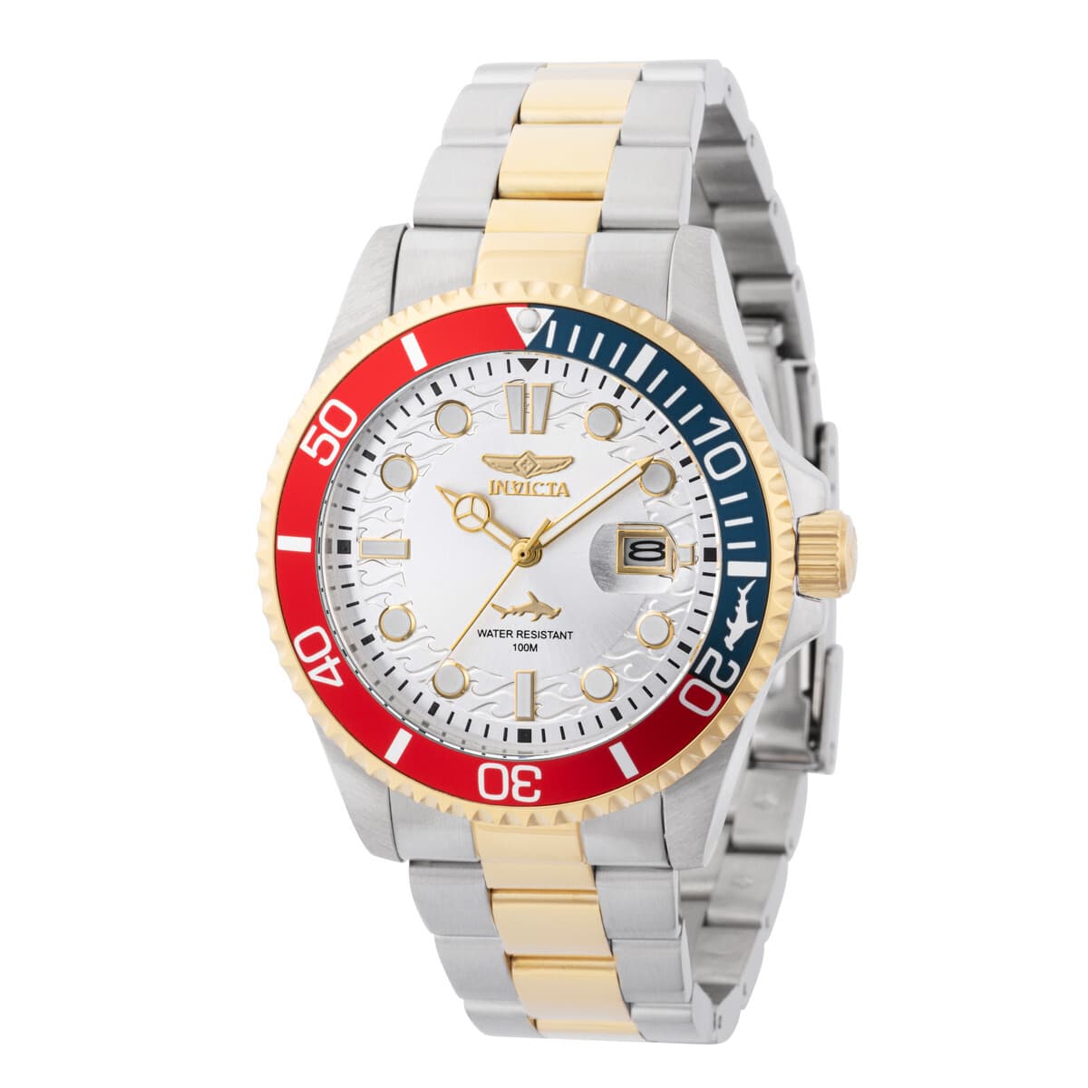 Invicta Men's Watch Pro Diver Quartz Silver Dial Two Tone Steel Bracelet - Image 1