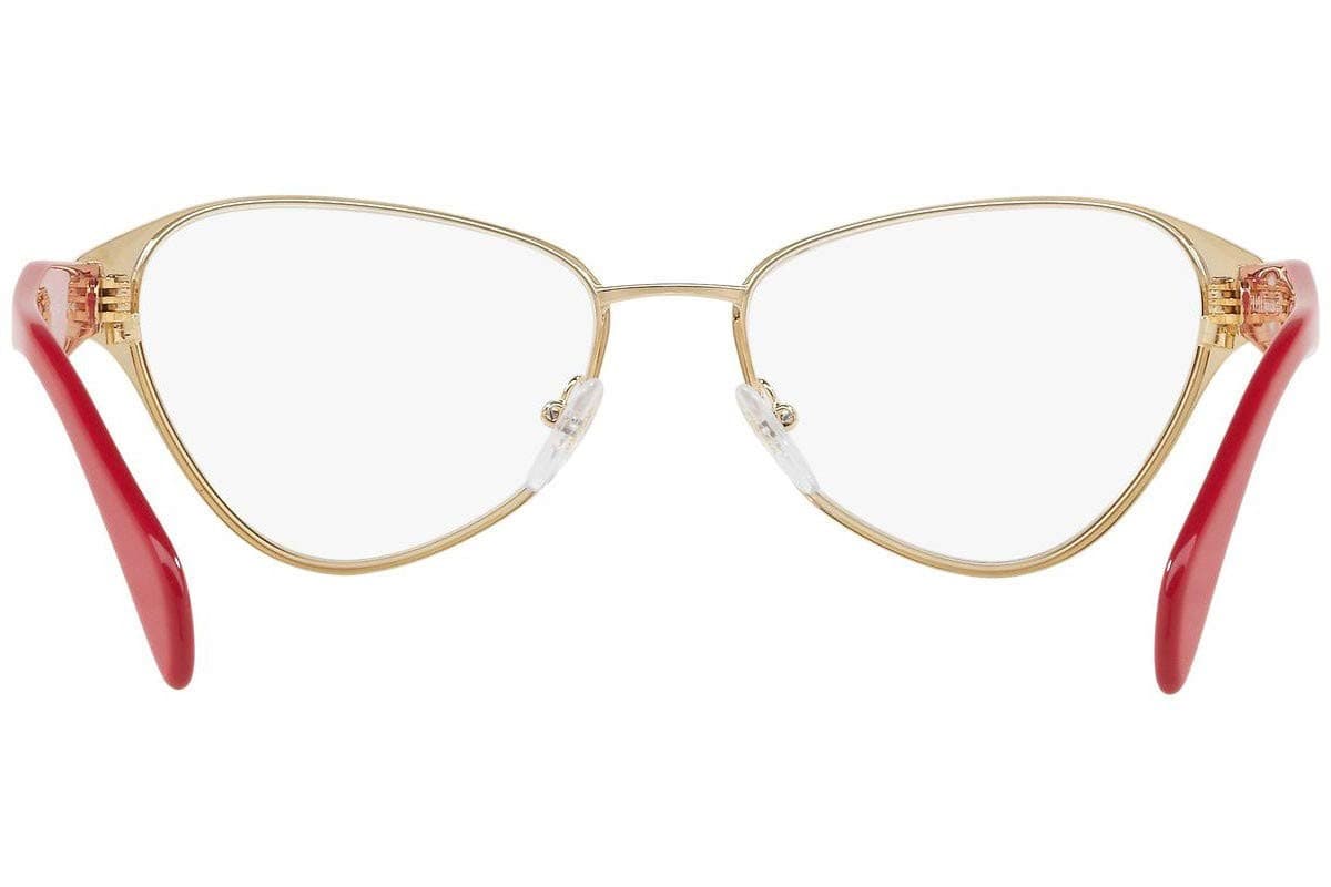 Prada VPR58U EFX-1O1 Female Cat Eye Glasses Frames Grey/Pink 53mm - Thumbnail 3