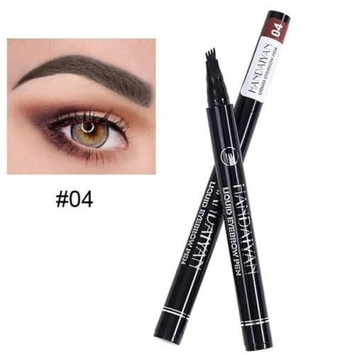 Microblading Tattoo Eyebrow Liquid Ink Pen Long Lasting Eye Brow 4 Fork Tips - Thumbnail 13