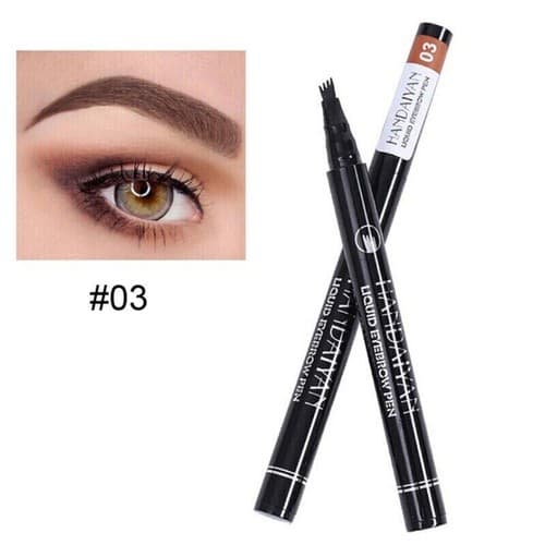 Microblading Tattoo Eyebrow Liquid Ink Pen Long Lasting Eye Brow 4 Fork Tips - Thumbnail 12