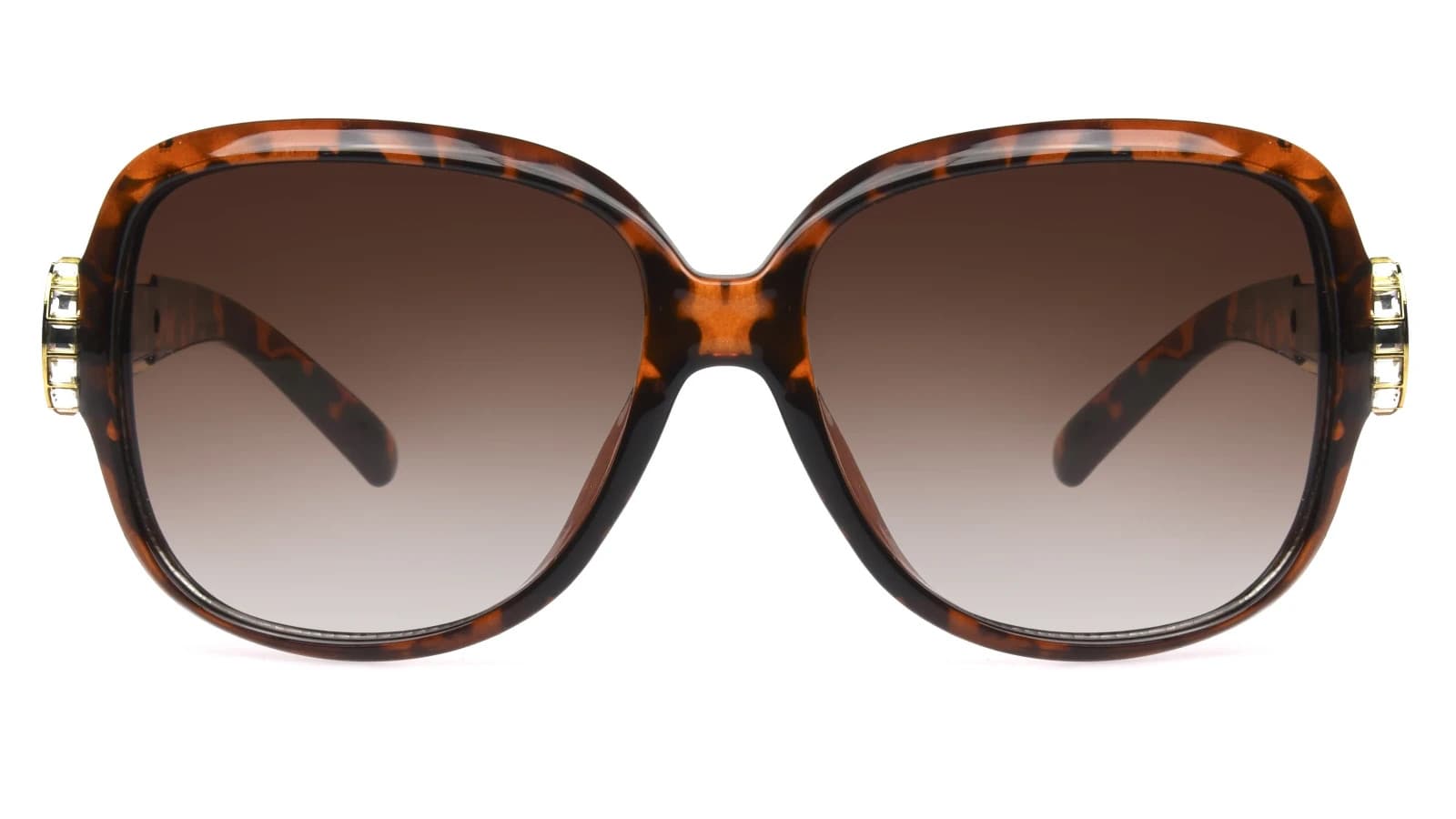 Betsey Johnson Women's Oversized Square Tort Sunglasses - Image 1