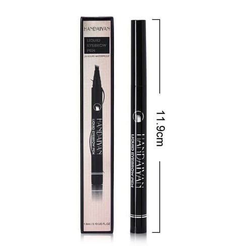Microblading Tattoo Eyebrow Liquid Ink Pen Long Lasting Eye Brow 4 Fork Tips - Thumbnail 9