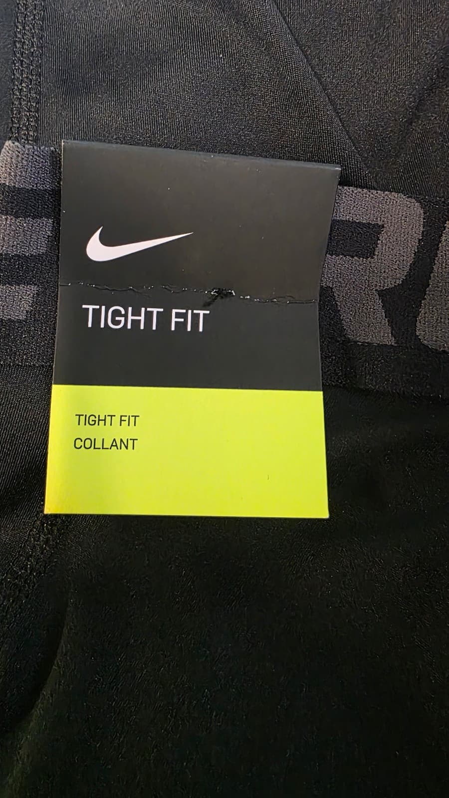 NIKE PRO 3/4 LENGTH BOY'S TIGHTS SIZE Medium NEW BV3506 091 Black - Thumbnail 5