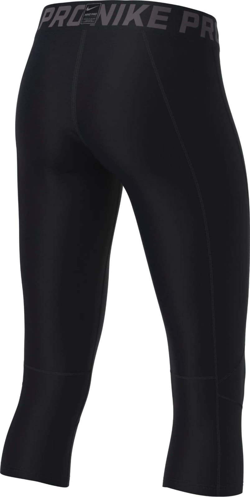 NIKE PRO 3/4 LENGTH BOY'S TIGHTS SIZE Medium NEW BV3506 091 Black - Thumbnail 2