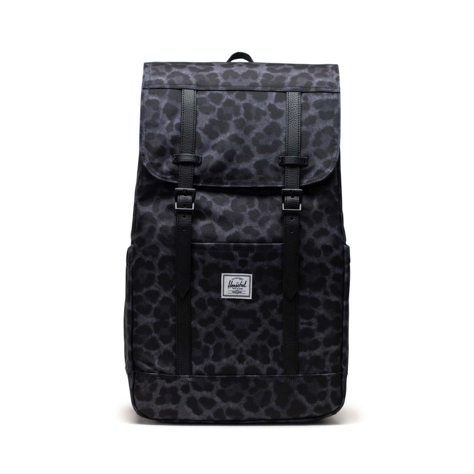 Herschel Retreat Backpack Digi Leopard Black One Size 11397-05895-OS - Image 1