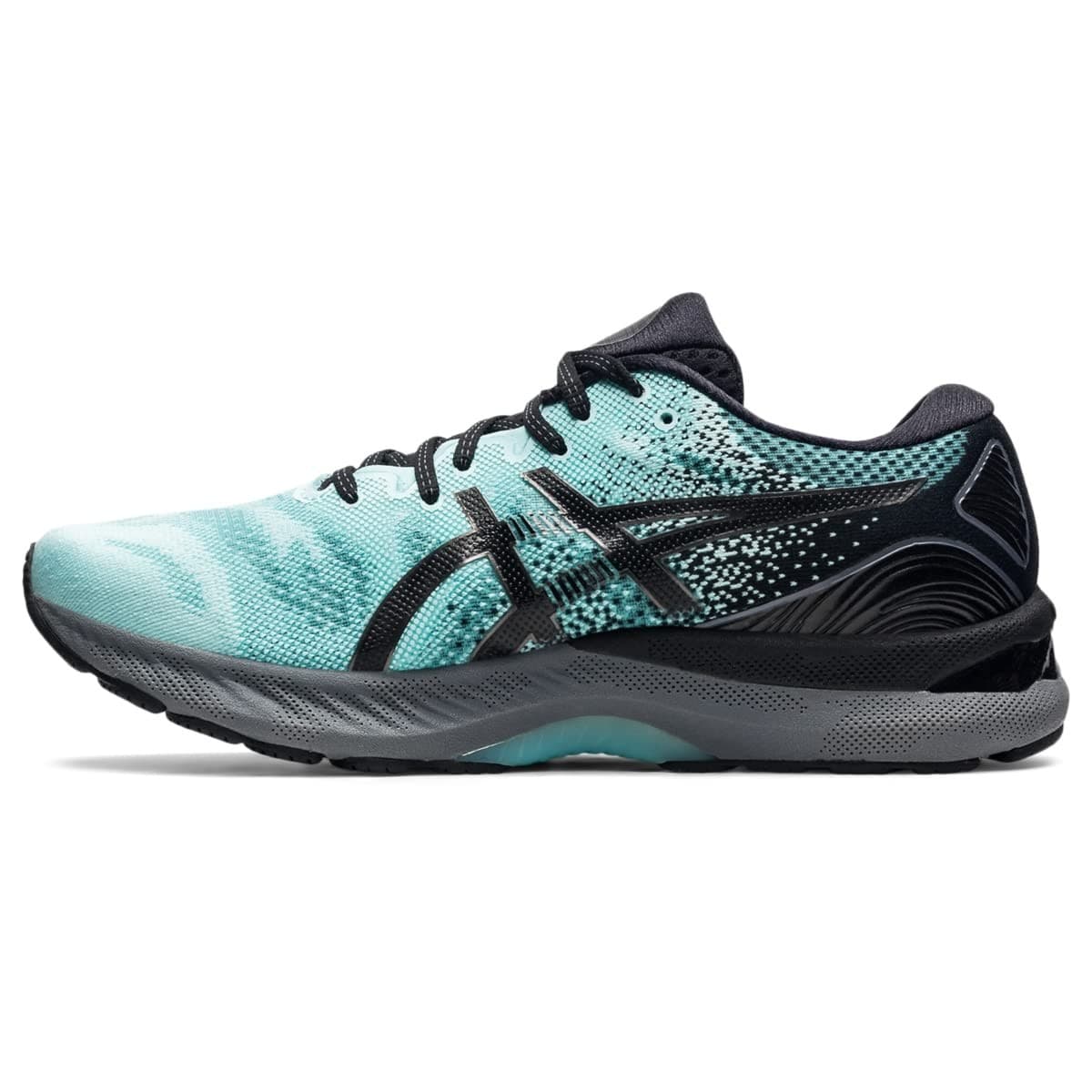 Asics Gel Nimbus 23 Mens Running Shoes Clear Blue/Gunmetal Size 13.5 M - Thumbnail 3