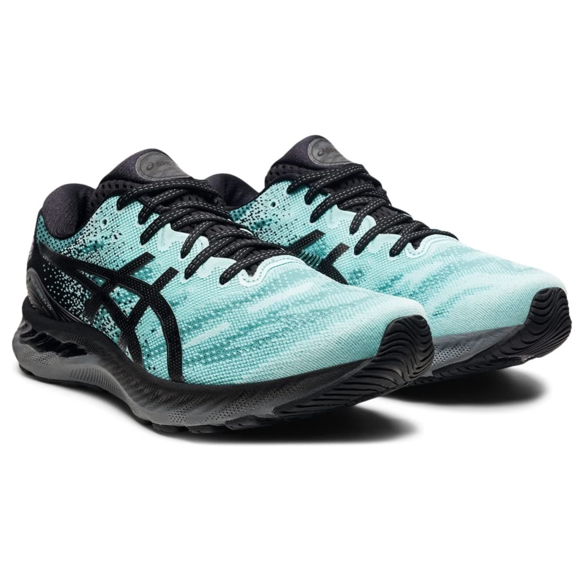 Asics Gel Nimbus 23 Mens Running Shoes Clear Blue/Gunmetal Size 13.5 M - Image 1