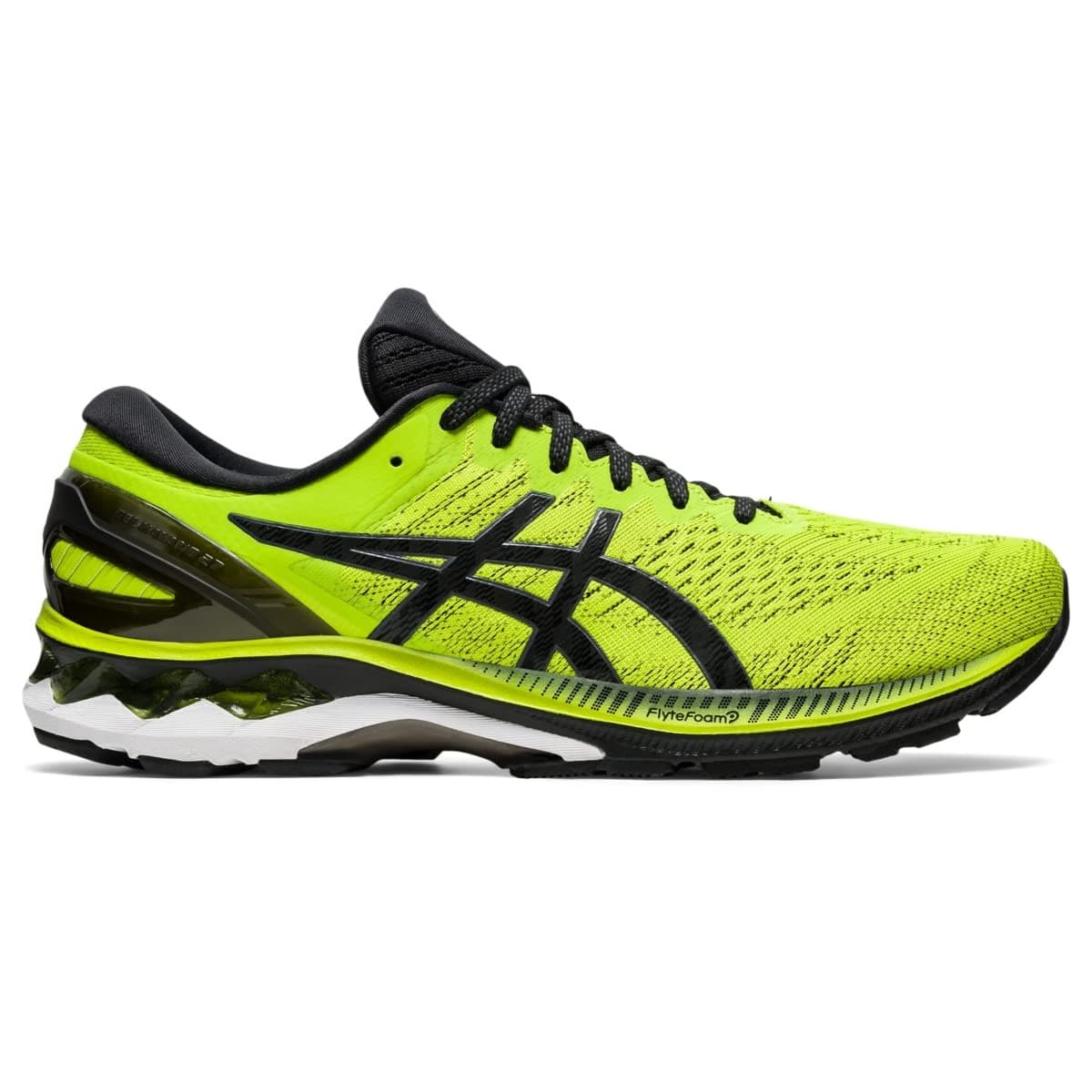 Asics Gel-Kayano 27 Men's Running Shoes Size 10 M Lime Zest/Black - Thumbnail 2