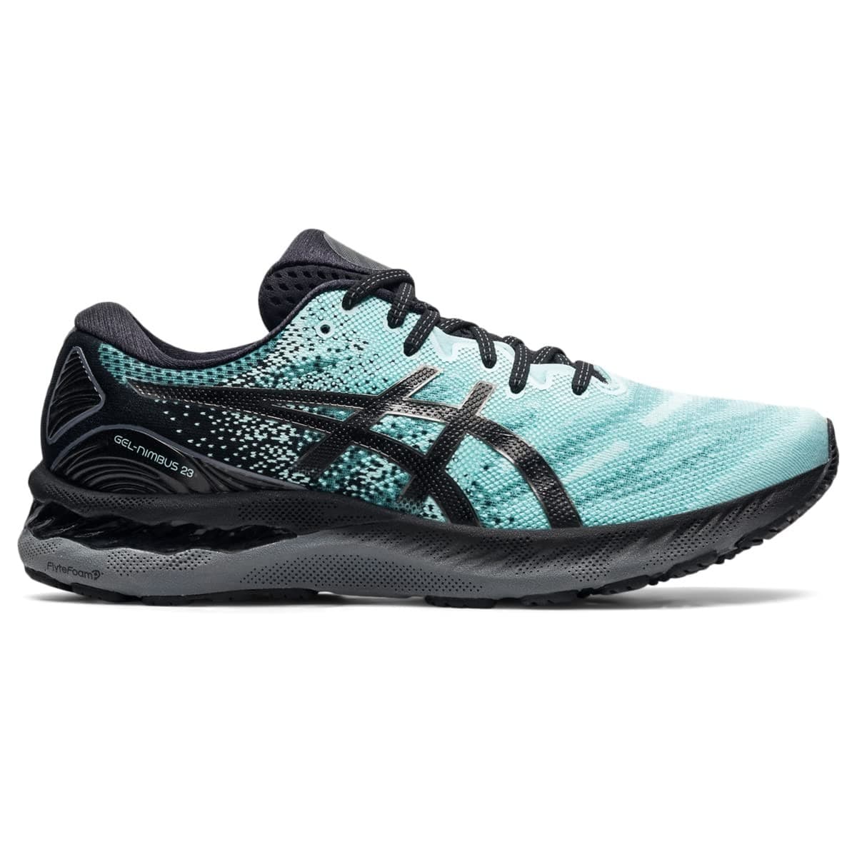 Asics Gel Nimbus 23 Mens Running Shoes Clear Blue/Gunmetal Size 13.5 M - Thumbnail 2