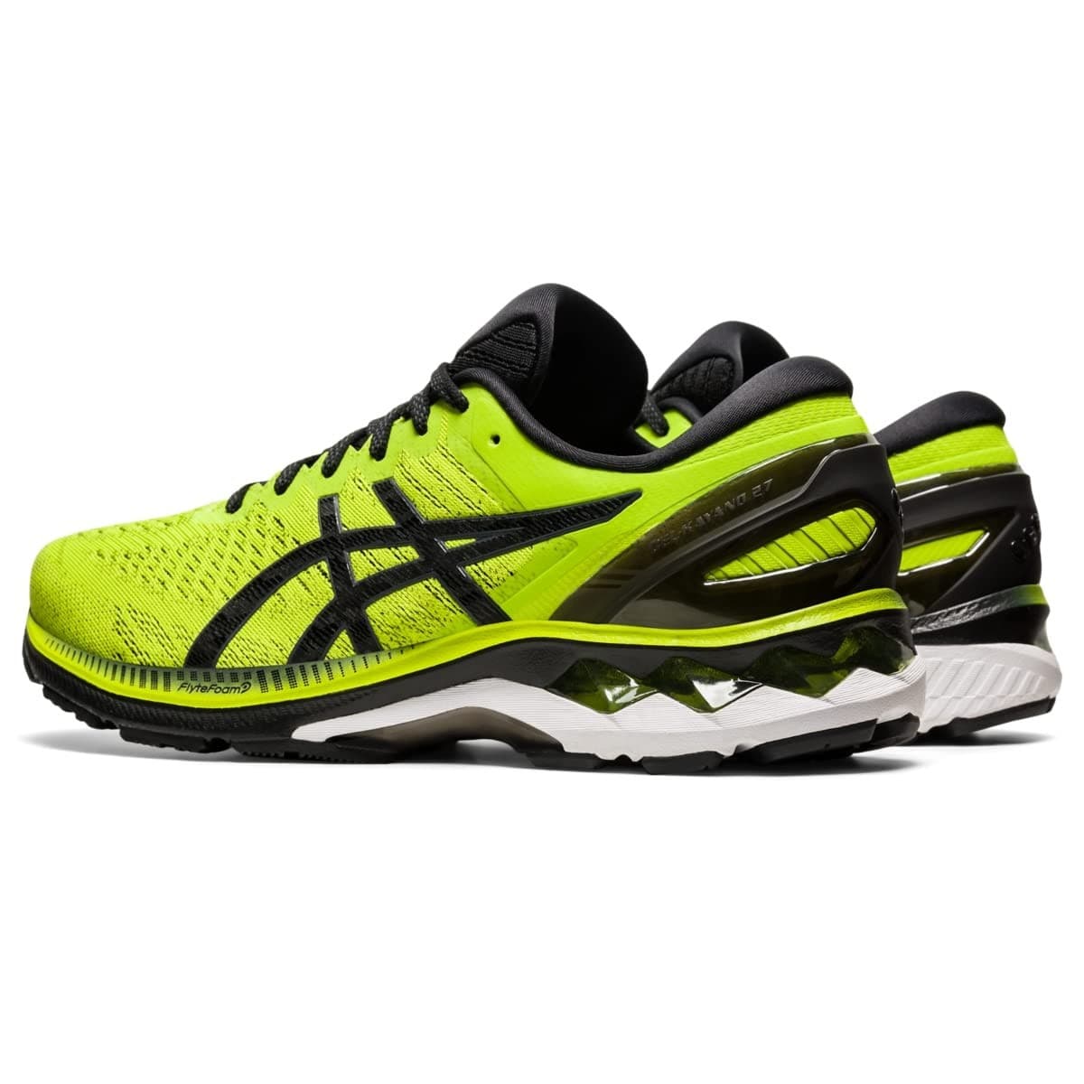 Asics Gel-Kayano 27 Men's Running Shoes Size 10 M Lime Zest/Black - Thumbnail 5