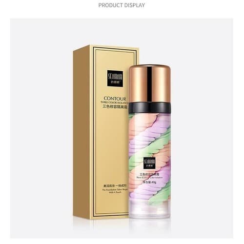 SENANA 3 In 1 Primer for Face Before Makeup Isolation Cream Face Tinted Moisture - Thumbnail 2