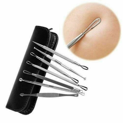 Professional 7 Surgical Extractor High-Quality Blackhead and Pimple Remover Kit - Thumbnail 2