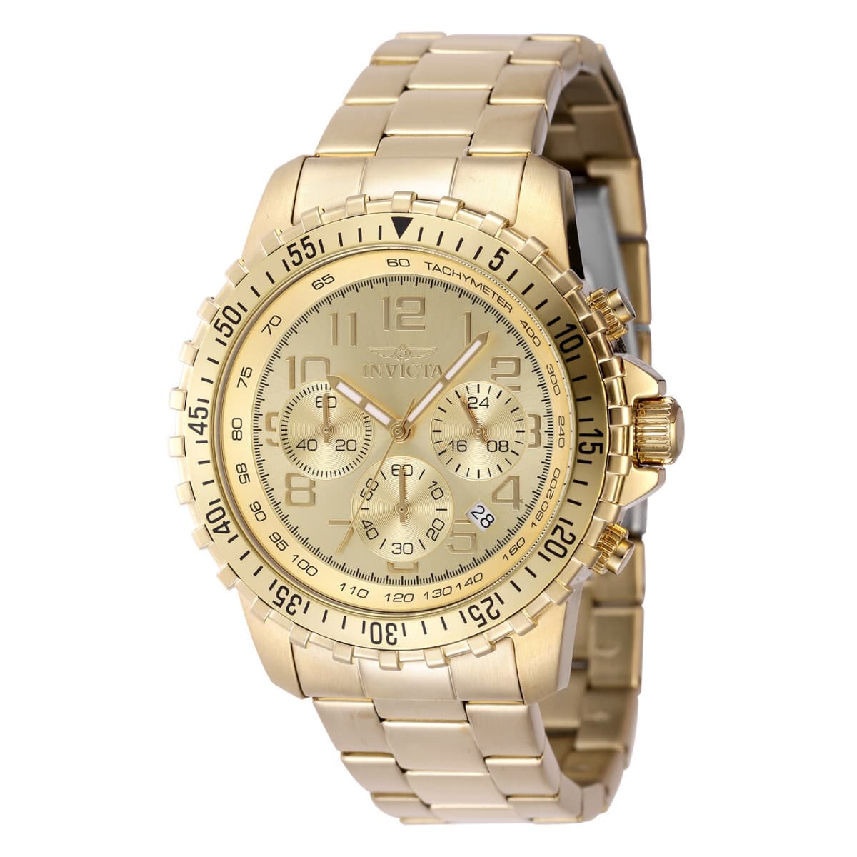 Invicta Specialty Chronograph GMT Quartz Gold Dial Men's Watch 48379 - Image 1