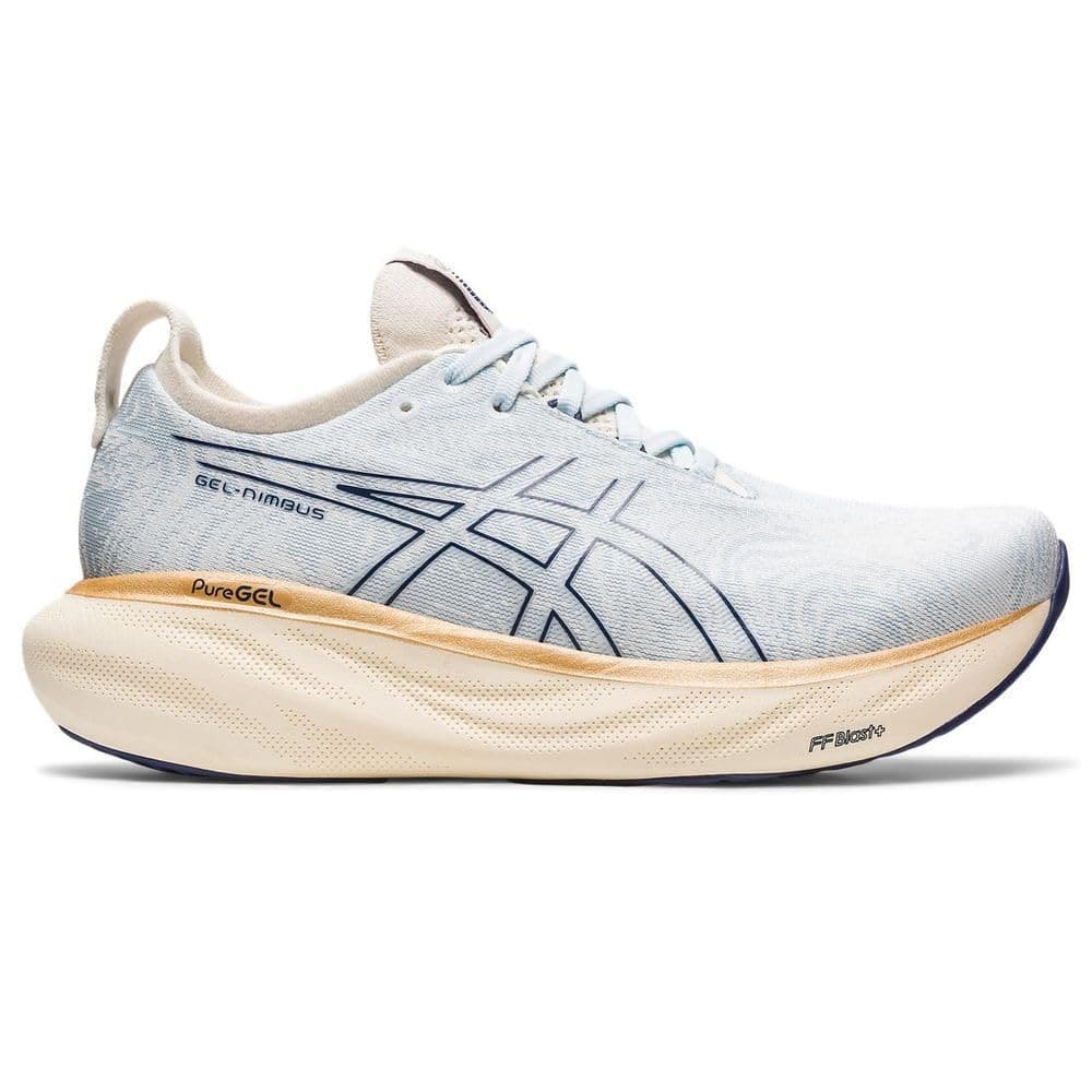 ASICS Women's Gel-Nimbus 25 Running Shoes, 8 US , Sky/Cream - Thumbnail 2