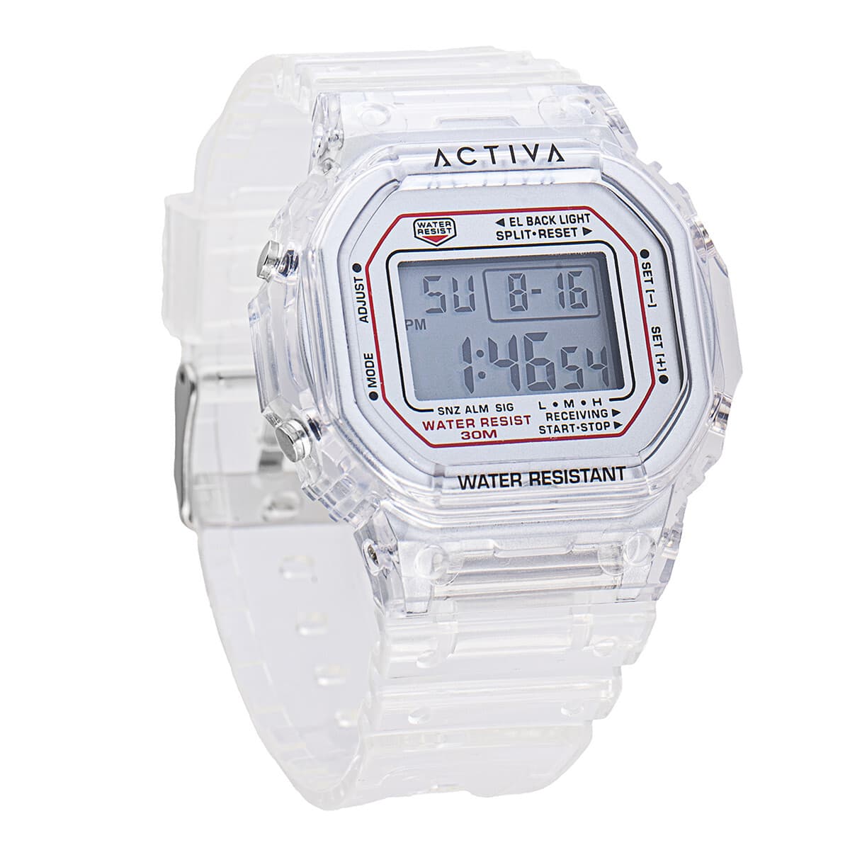 Activa Retro X Invicta Men's Digital Watch 44.5mm Transparent - Thumbnail 2