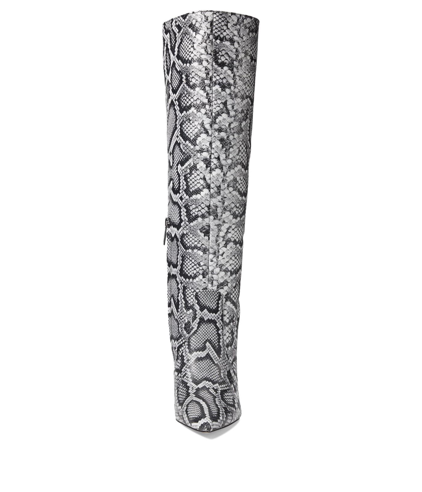 Michael Kors Isra Snake Embossed Leather Wedge Boot Size 8 M - Thumbnail 3