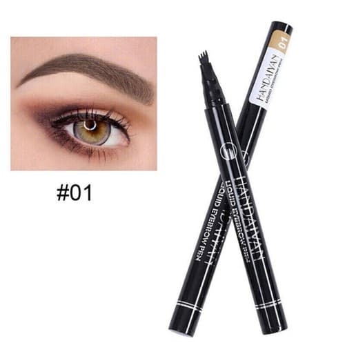 2 Pack Long-Lasting Liquid Tattoo Eyebrow Pens: 4 Tips, 3D Fork Microblading Ink - Thumbnail 8