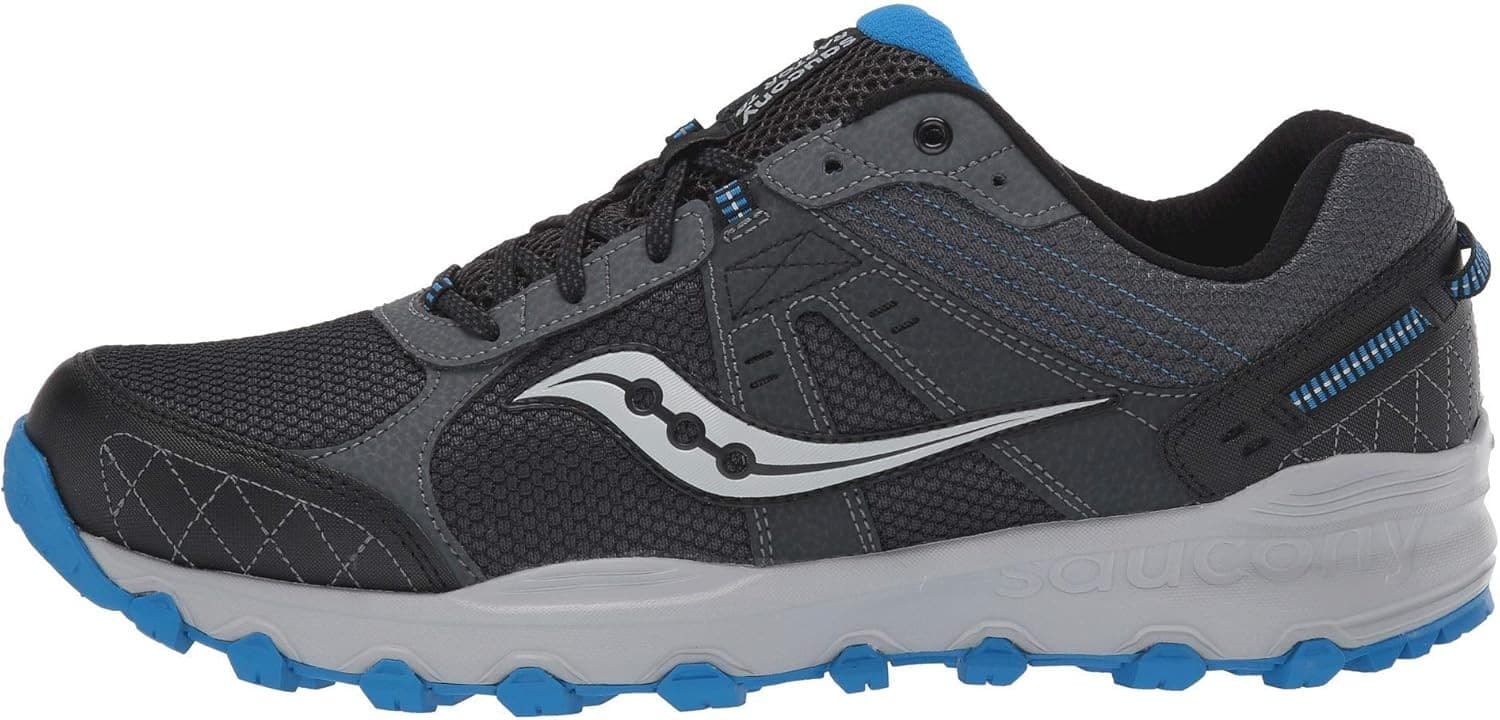 Saucony Grid Raptor TR 2 Men's Running shoes Charcoal/Blue 11 Wide - Thumbnail 3