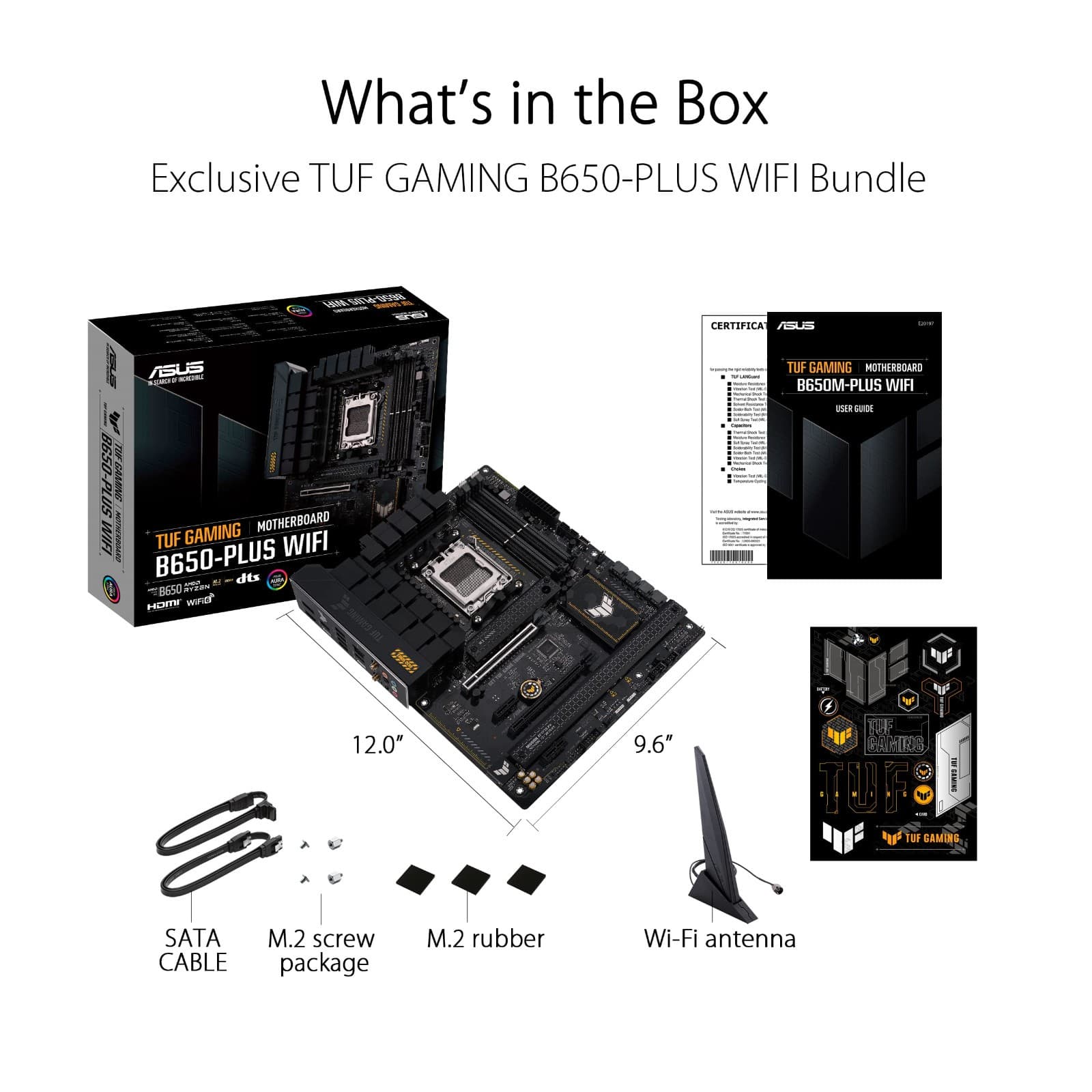 ASUS TUF GAMING B650-PLUS WIFI Socket AM5 AMD ATX motherboard, New Sealed - Thumbnail 5