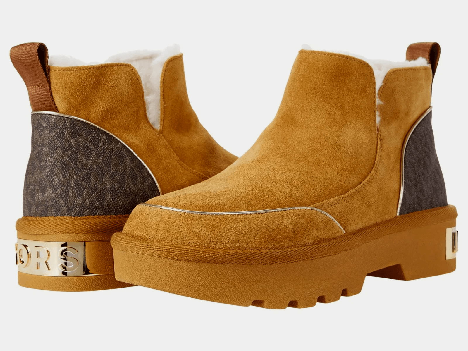 NEW MICHAEL KORS Tobbaco SUEDE LEATHER COMFORT BOOTS SIZE 8 M - Image 1
