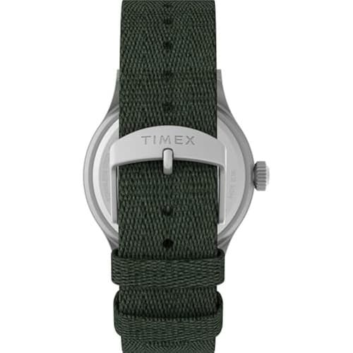 Timex Men's Expedition Sierra 40mm Watch Green Strap Blue Dial Silver-Tone Case - Thumbnail 3