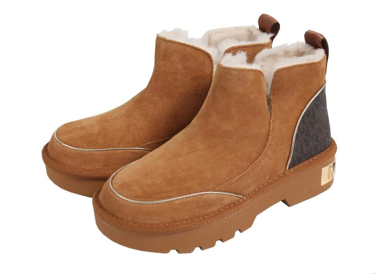 NEW MICHAEL KORS Tobbaco SUEDE LEATHER COMFORT BOOTS SIZE 8 M - Thumbnail 2