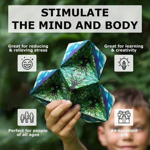 Shashibo Shape Shifting Box 3D Transforming Magnetic Artist Series Elements matt - Thumbnail 4