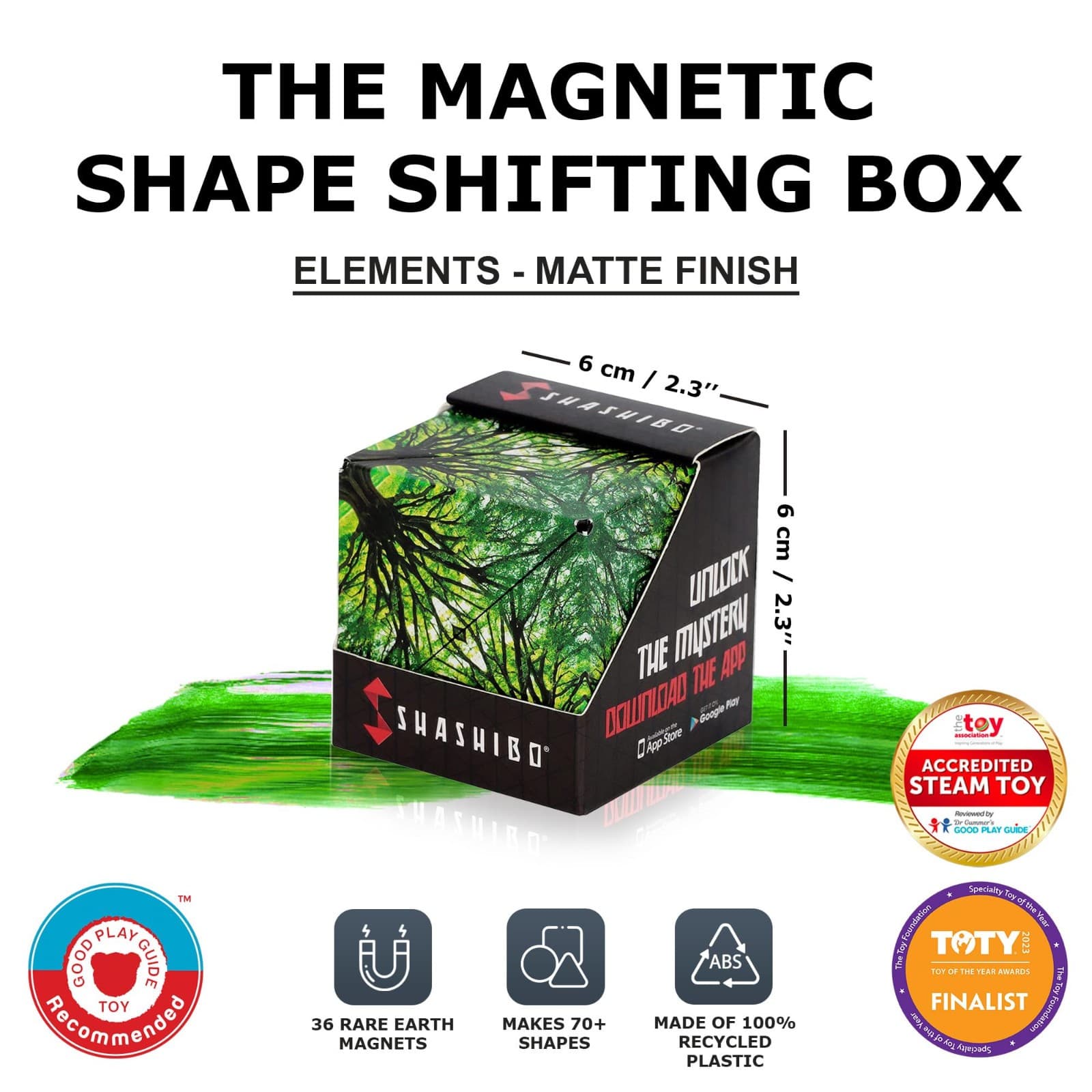 Shashibo Shape Shifting Box 3D Transforming Magnetic Artist Series Elements matt - Thumbnail 3
