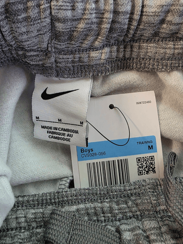 Nike THERMA Dri-Fit Big Boys' Sweatpants Charcoal Heather Size Medium - Thumbnail 5