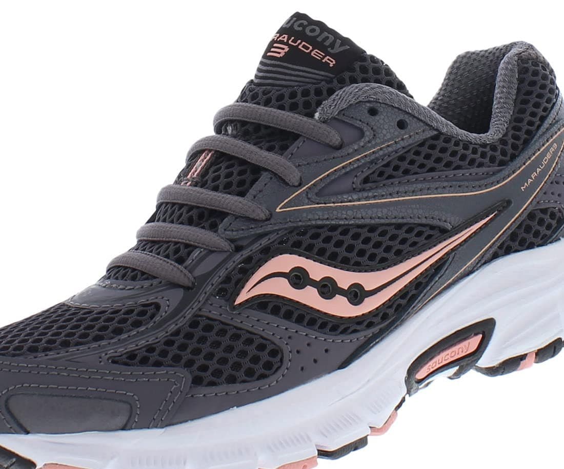 Saucony Grid Marauder 3 Running Shoes Sneakers Womens Slate/Peach, 10.5 US - Thumbnail 3