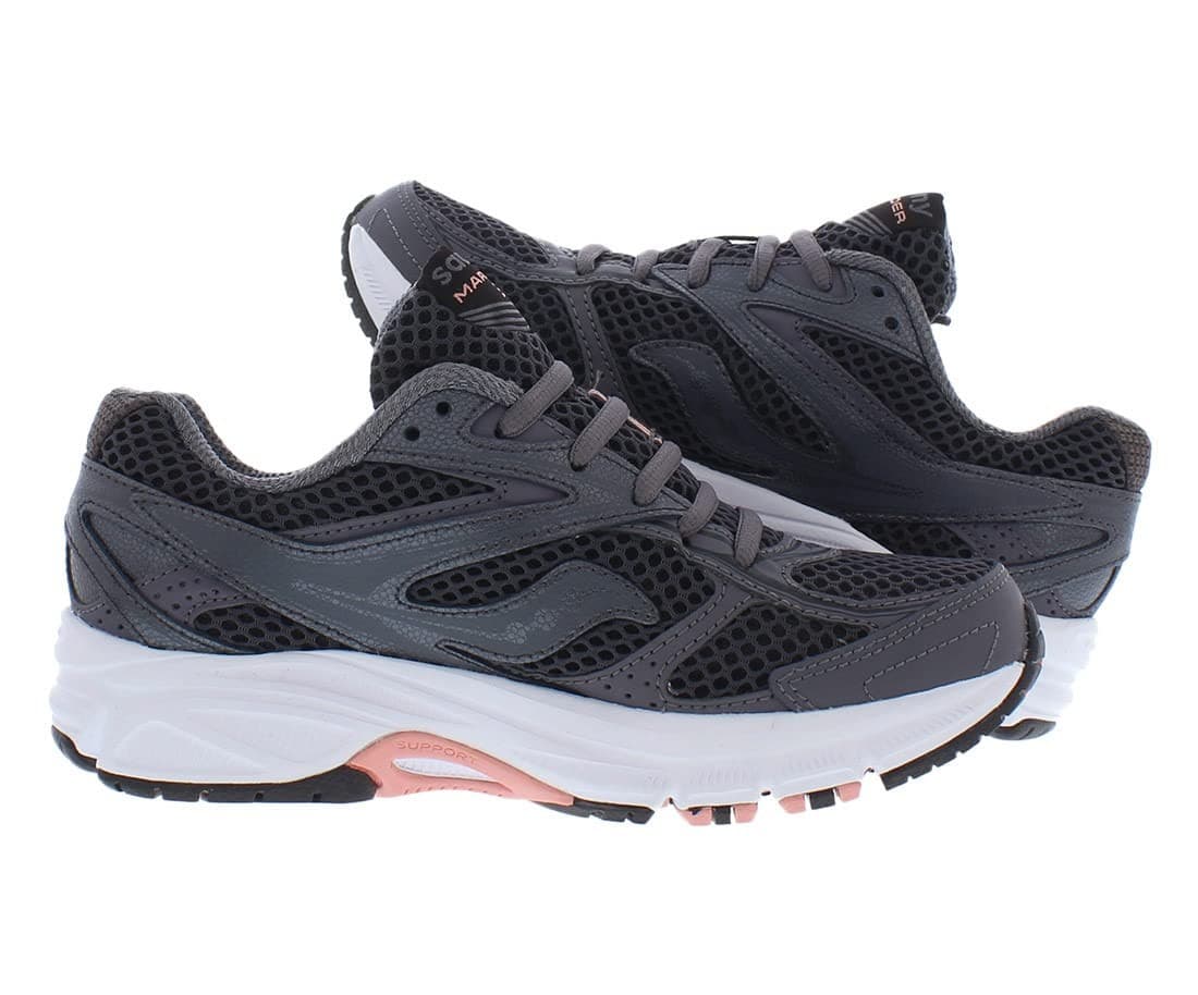 Saucony Grid Marauder 3 Running Shoes Sneakers Womens Slate/Peach, 10.5 US - Thumbnail 5