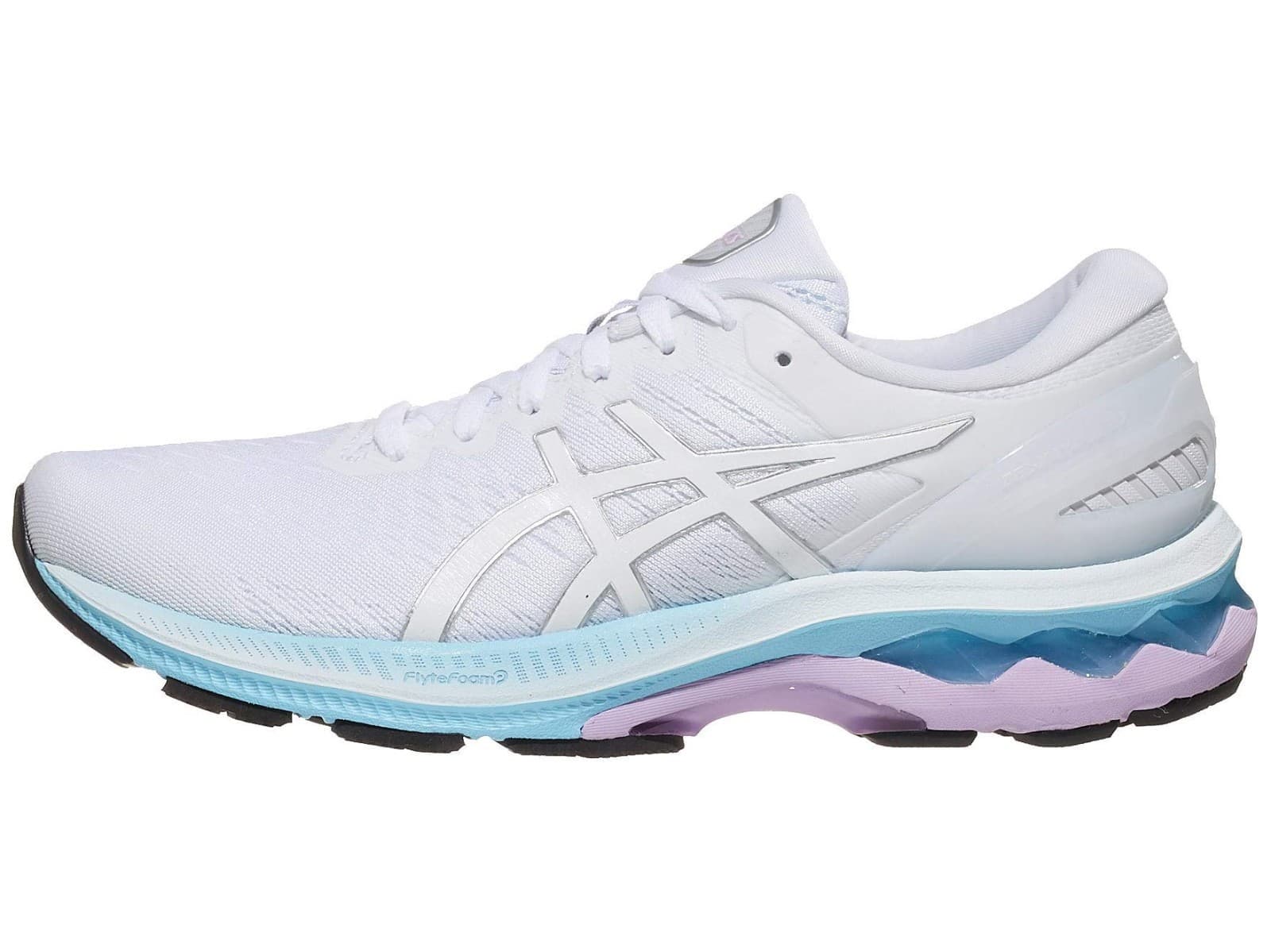 Asics Gel-Kayano 27 Womens Running Shoes Size 9 M White/Pure Silver - Thumbnail 4