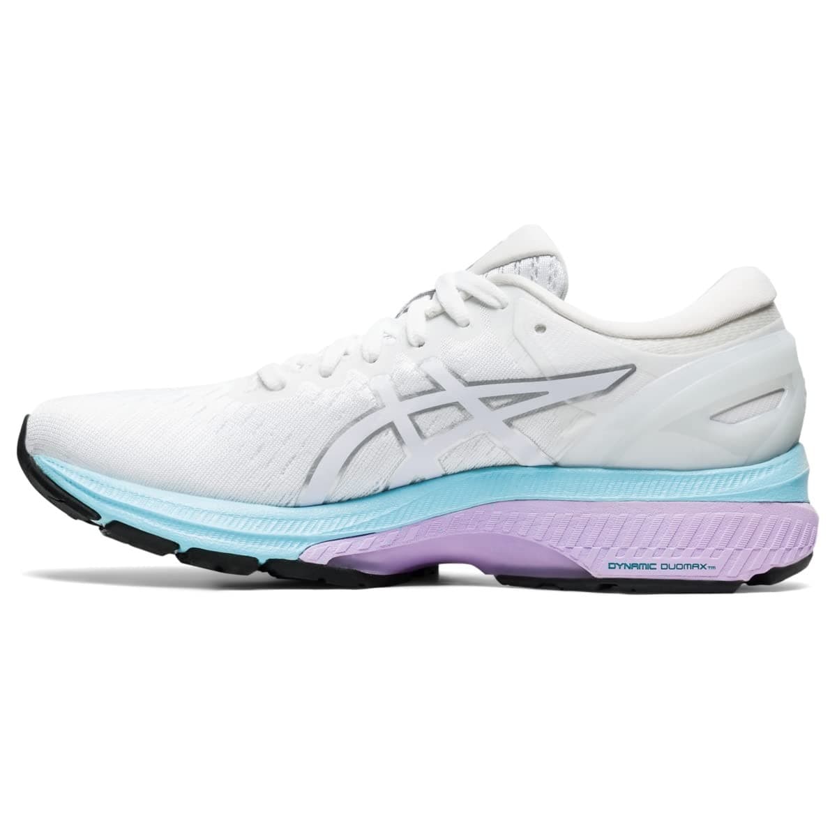 Asics Gel-Kayano 27 Womens Running Shoes Size 9 M White/Pure Silver - Thumbnail 3