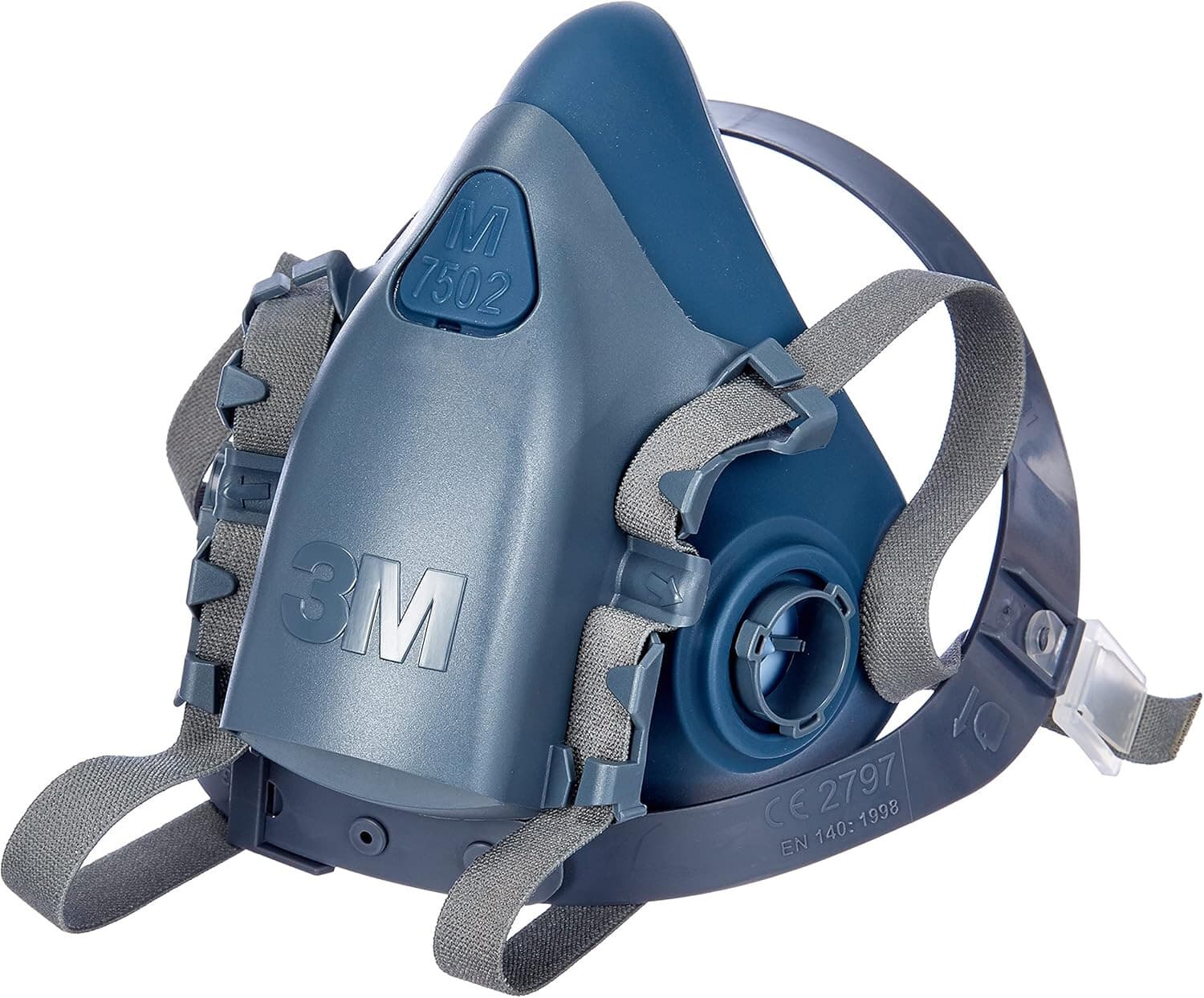 3M Medium 7502 Series Half Face Air Purifying Reusable Respirator Protection USA - Thumbnail 2