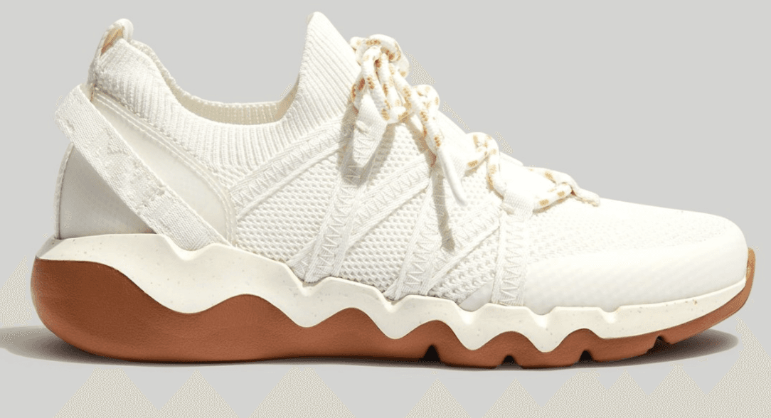 Madewell Field Knit Sneakers White Women's 9.5- Men 8 M - Thumbnail 2