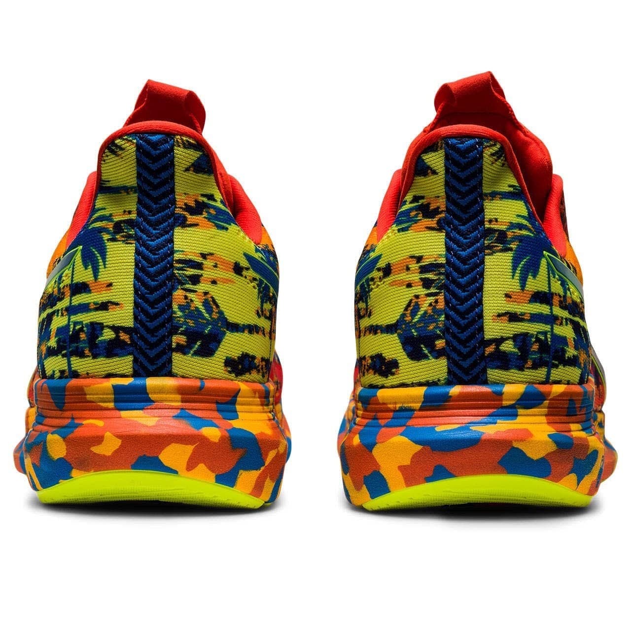 ASICS Noosa TRI 14 Men's Running Shoes Cherry Tomato Safety Yellow Size 9.5 M - Thumbnail 6