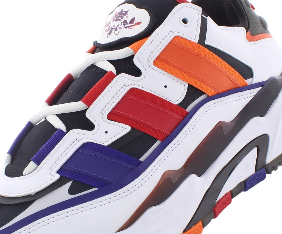 Adidas Originals Mens Size 8 Niteball White Black Red Basketball Court Shoes - Thumbnail 3