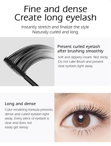 1 Pk 4D Silk Fiber Mascara – Waterproof, Thick Long Lashes, Vivid Galaxy Effect - Thumbnail 10