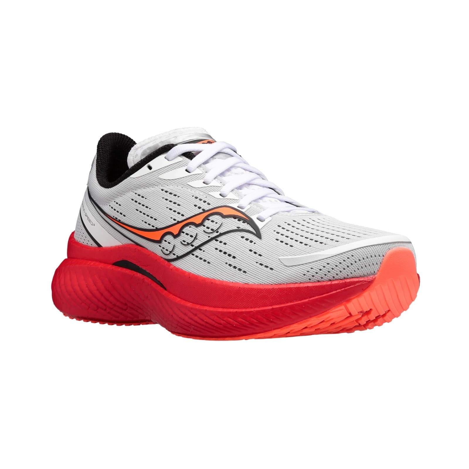 Saucony Endorphin Speed 3 Men's running shoes White/Blck/Vizi, 9.5 M - Thumbnail 4